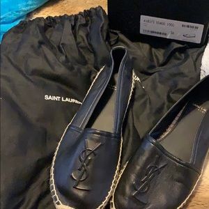 Saint Laurent Espadrilles Logo